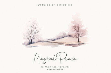 A Magical Place, a Decorative Illustration by PeDe Designs