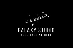 Galaxy Logo Vector Icon Illustration