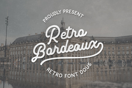 Retro Bordeaux Duos (PreLogo Design), a Sans Serif Font by Typenations