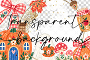 Pumpkin Turkey Fall Clipart, a Decorative Illustration by BigCakeBee (Thumbnail 2 of 3)