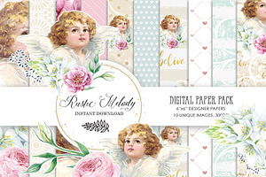 ANGEL DIGITAL PAPER PACK