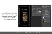 Instagram Template & iPhone X Mock, a Social Media Template by RyanBowlesDesign (Thumbnail 2 of 3)