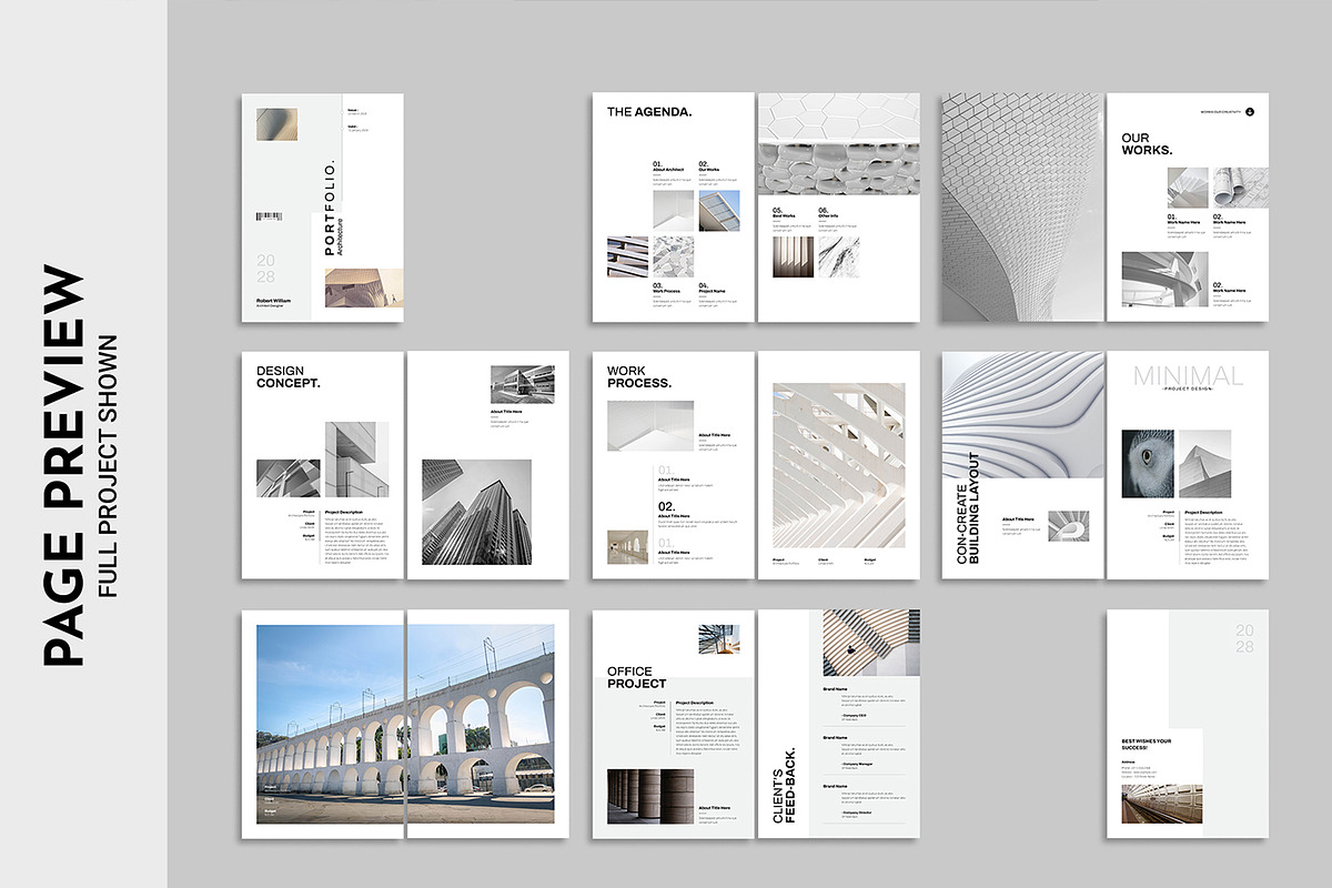 Architecture Portfolio Template, a Brochure Template by Spark_Creative (Photo 11 of 14)
