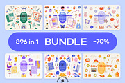 Colorful Bundle / 896 in 1, a Decorative Illustration by by Margo (Thumbnail 8 of 8)