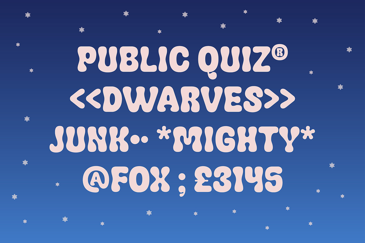 Christmas Statement – Bubble Font, a Sans Serif Font by Casloop Studio (Photo 6 of 9)
