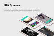 BUZZ Music App UI, an iPhone Mockup by Danfe Designs (Thumbnail 2 of 9)