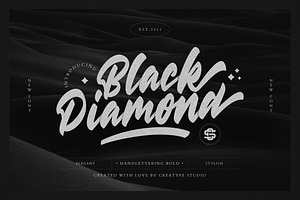 Black Diamond Handlettering Bold