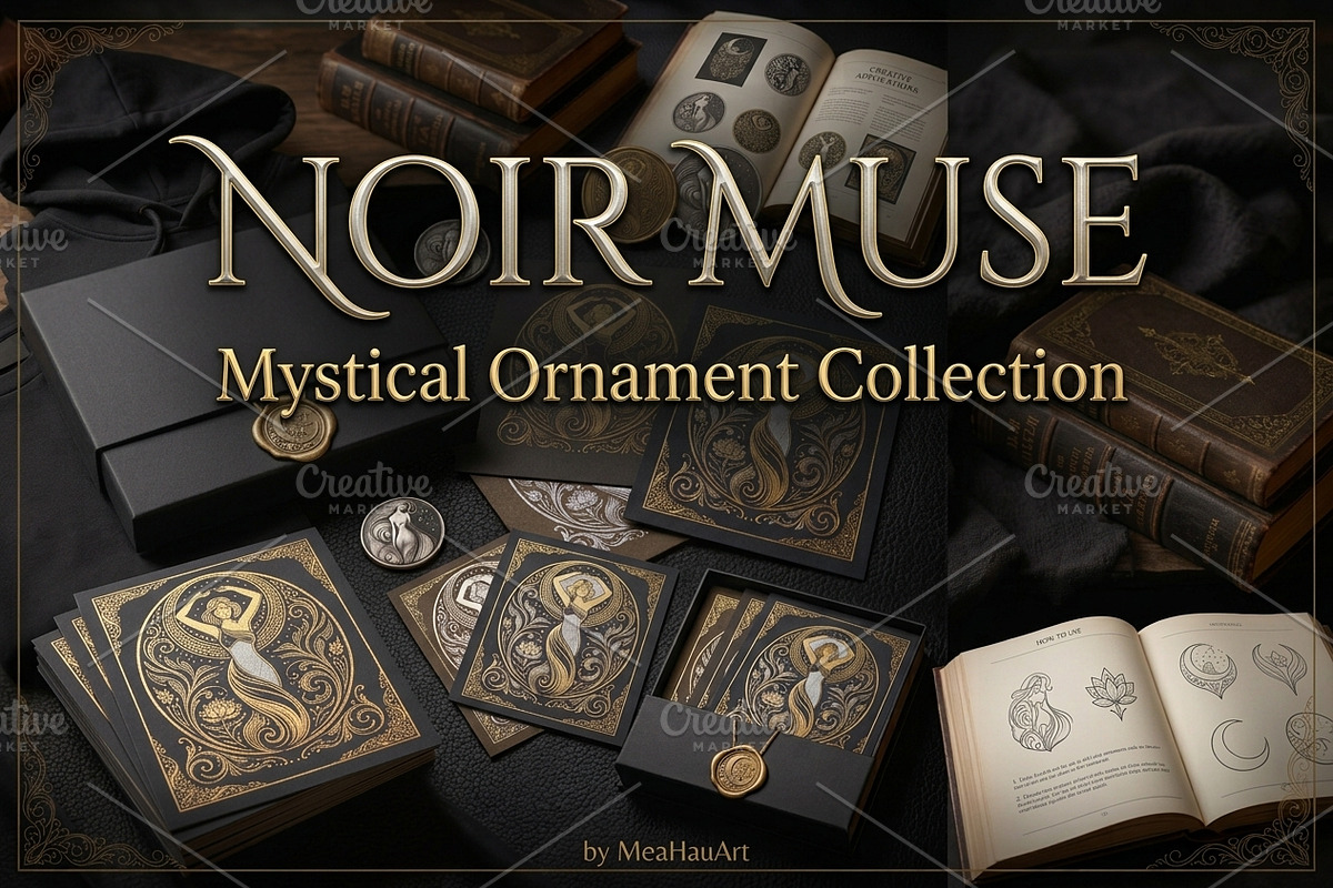 NOIR MUSE Ornament Collection, an Object Graphic by ETARA by Mea Hau (Photo 1 of 22)