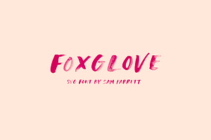 Foxglove SVG Font, a Font by Sam Parrett