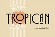 Tropican Display Sans, a Sans Serif Font by Letteralle Studios (Thumbnail 1 of 10)