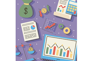 financial and economy icons, a Finance Illustration by studiogstock
