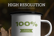 6 Enamel Mug Mockup. Rustic Outdoor, a Cups & Container Mockup by Grow Design Craft Studio (Thumbnail 5 of 6)