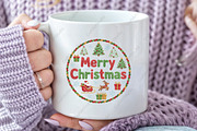 Merry Christmas Crochet Coquette PNG, an Illustration by CraftArtStudio (Thumbnail 3 of 4)