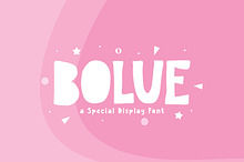 Bolue - Sweet & Playful Display Font