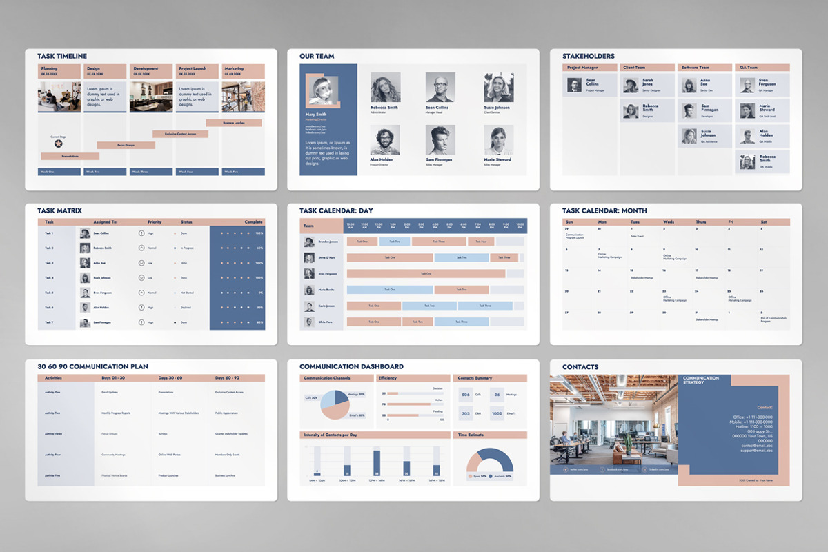 Communication Strategy Presentation, a Presentation Template by JetzTemplates (Photo 2 of 5)