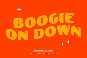 Boogie Shoes: A Retro Poster Font