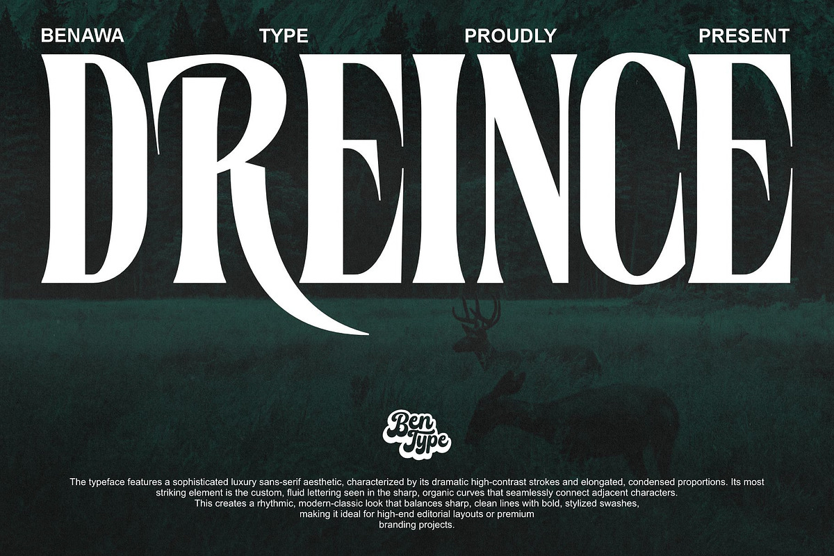 Dreince - Classic Condensed Serif, a Serif Font by Bentype Studio (Photo 1 of 7)