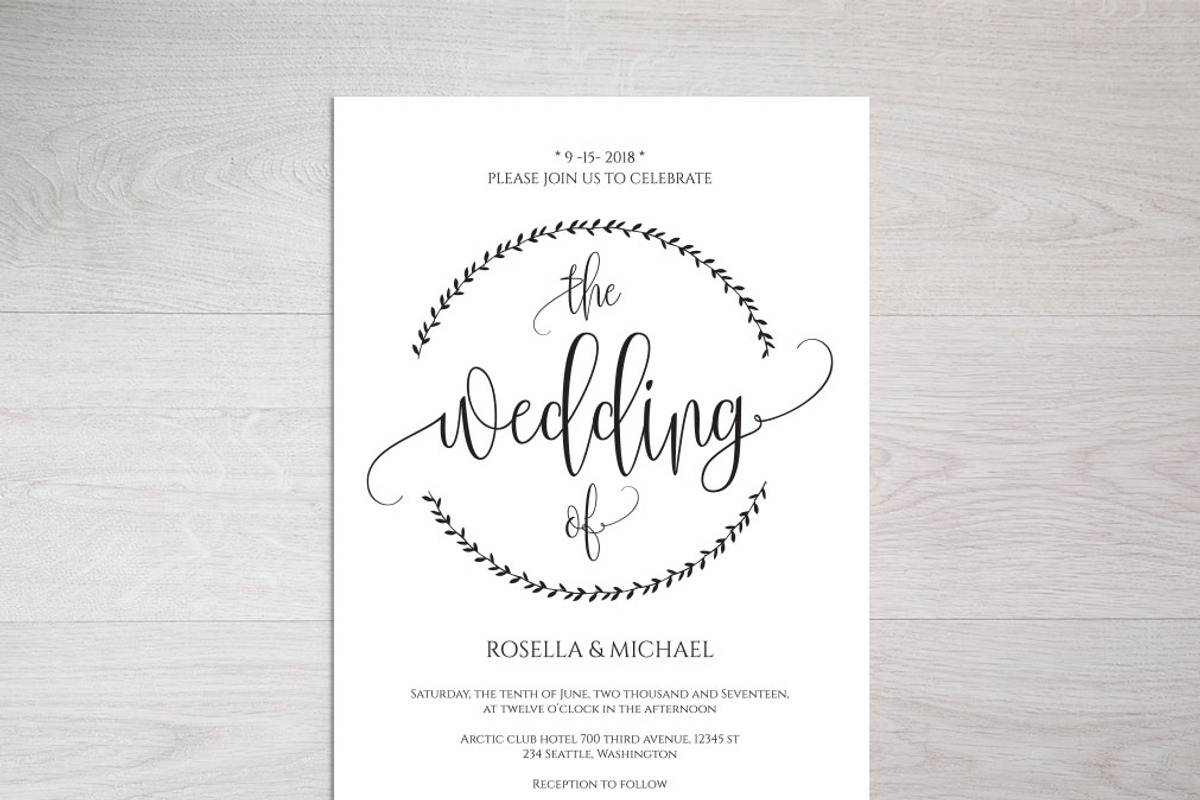 Invitation Template SHR429, an Invitation Template by Shafura_Wedding (Photo 3 of 5)