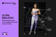 Leggings and Tank-Top Mockup, a Bottom Mockup by Freeman Studio (Thumbnail 4 of 16)