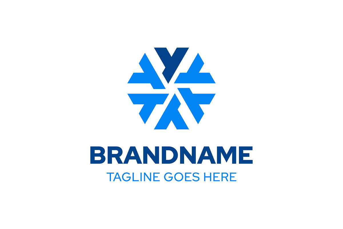Letter Y Snowflake Modern Logo, a Branding & Logo Template by Pray Art Design Studio (Photo 1 of 2)