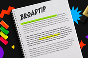 Broadtip - variable font, a Handwritten Font by ghozai studio (Thumbnail 6 of 7)