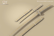 Katana and Wakizashi, an Object 3D Model by Tartino 3D models (Thumbnail 6 of 7)