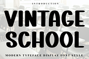 Vintage School, a Script Font by FreshTypeINK (Thumbnail 1 of 8)
