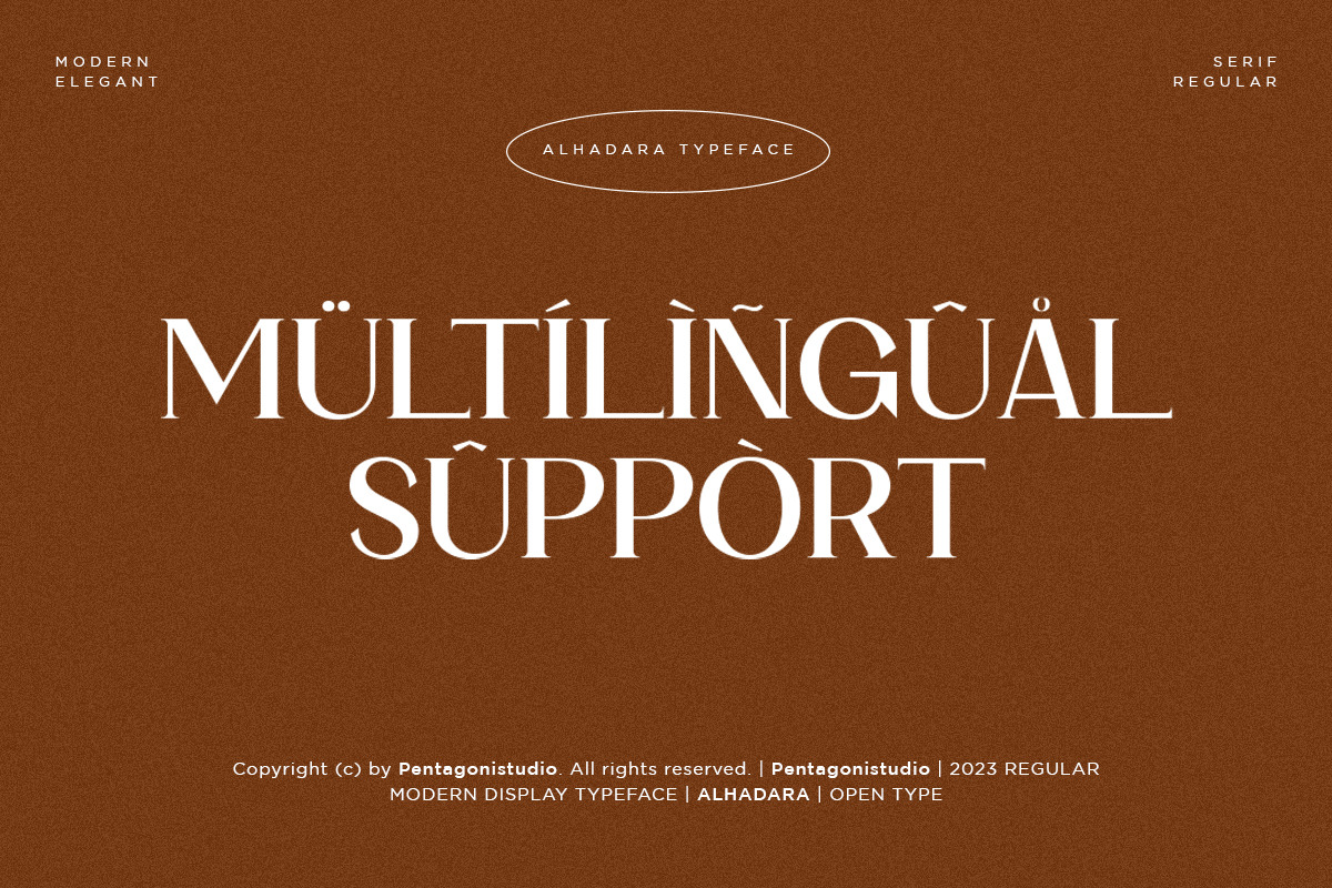 Alhadara | Modern Serif Font, a Serif Font by Pentagonistudio (Photo 10 of 10)