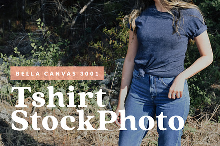 Female bella canvas 3001 tshirt stock photo containing bella canvas 3001 and