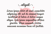 Abigail - Script Font with Swash, a Script Font by Airotype (Thumbnail 7 of 10)