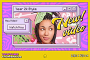 Y2k YouTube Thumbnails, a Social Media Template by Andrew Skoch Design (Thumbnail 2 of 7)