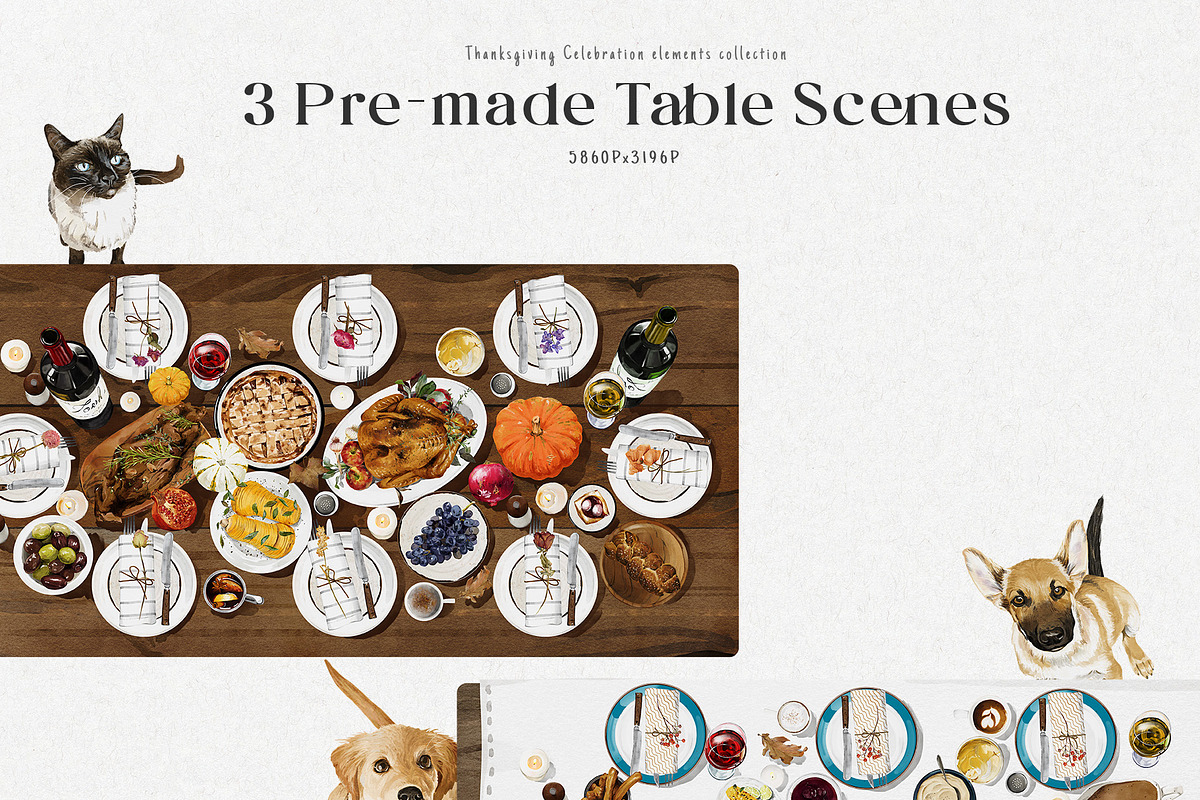 Watercolor Thanksgiving Collection, a Food Illustration by Damian Roh (Photo 9 of 17)