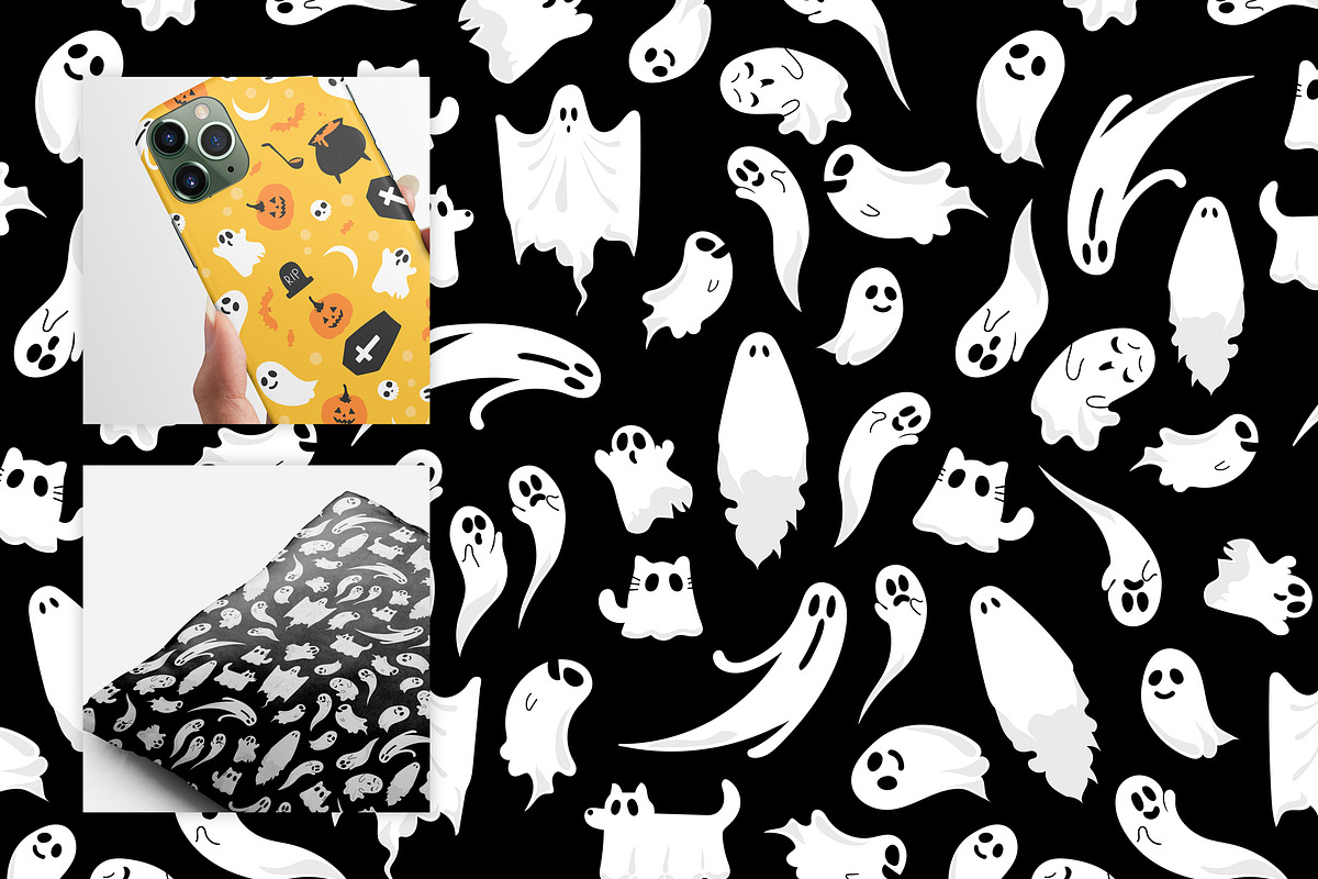 5 Halloween Seamless Pattern, a Pattern Graphic by vintagio (Photo 3 of 4)