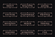 Victorian | 18 Twitch Panels, a Social Media Template by SageDsgn (Thumbnail 3 of 6)