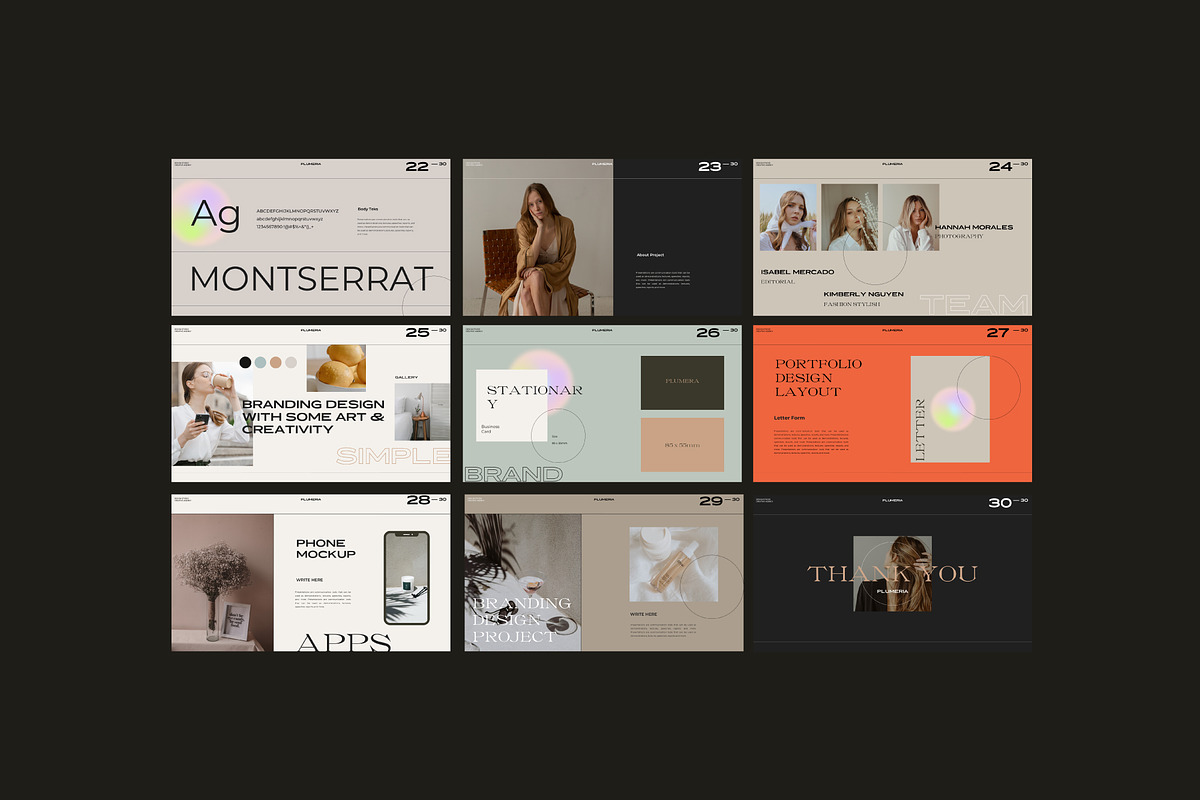 Plumeria - Brand Guidelines PPTX, a Presentation Template by Dirtytemp Studio (Photo 10 of 11)