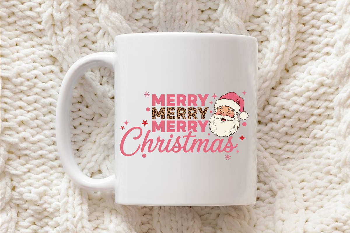 Retro Merry Christmas Santa png, an Illustration by Libby Wishes (Photo 3 of 6)