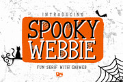 Spooky Webbie - Fun Serif with Web, a Slab Serif Font by Dm Studio (Thumbnail 1 of 6)