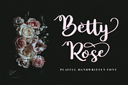Betty Rose - Handwritten Font, a Script Font by Craft Supply Co. (Thumbnail 1 of 11)