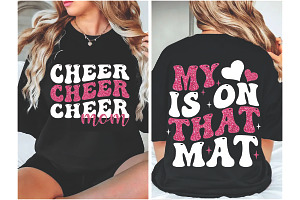 Cheer Mom T-Shirt Design SVG PNG, an Object Graphic by EllaMaiyaali