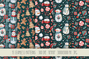 Cute snowmen collection, a Decorative Illustration by Aquarellka (Thumbnail 8 of 9)