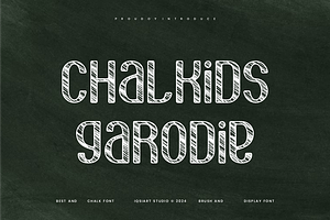 Chalkids Garodie - Marker Font, a Sans Serif Font by Iqsiart Studio