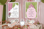 Chartreuse & Pink Wedding Clipart, an Object Illustration by Teresa Art Store (Thumbnail 4 of 7)