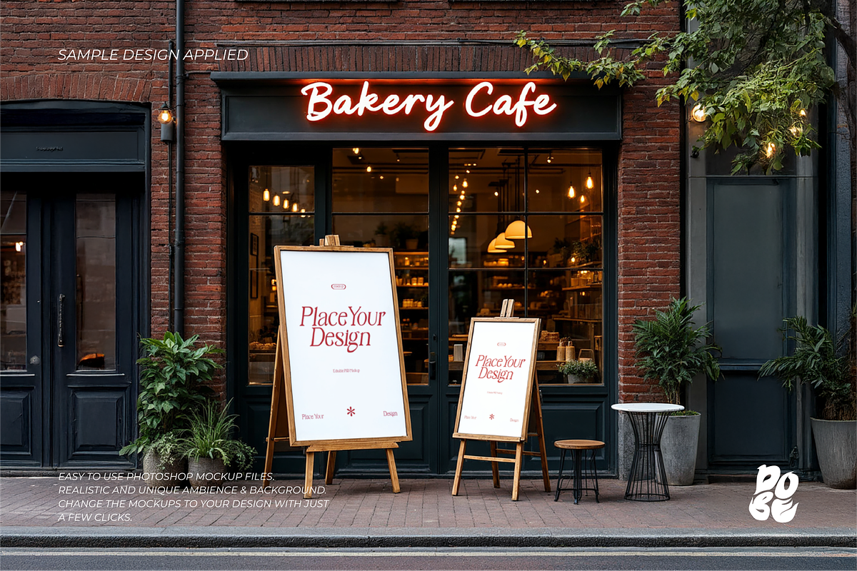 Outdoor Signage Mockup Set, a Household Mockup by DOBE Studio (Photo 2 of 8)