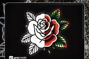 Traditional Rose Tattoo Stamps, a Brush Add-On by ProcreateInk (Thumbnail 3 of 5)