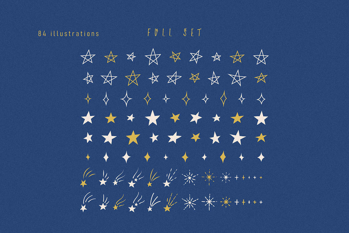 84 Stars Illustrations, a Decorative Illustration by CuteDreamyDesign (Photo 6 of 6)