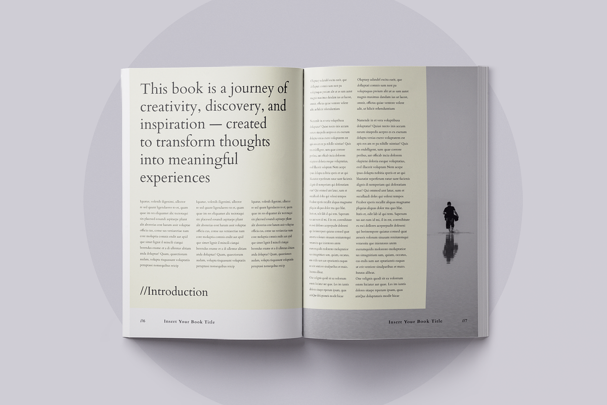 Book Title Layout Design Template, a Brochure Template by ArtisticLand (Photo 6 of 17)