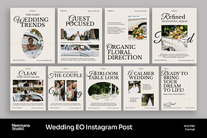 White Minimal Wedding Instagram Post, a Social Media Template by Neermana