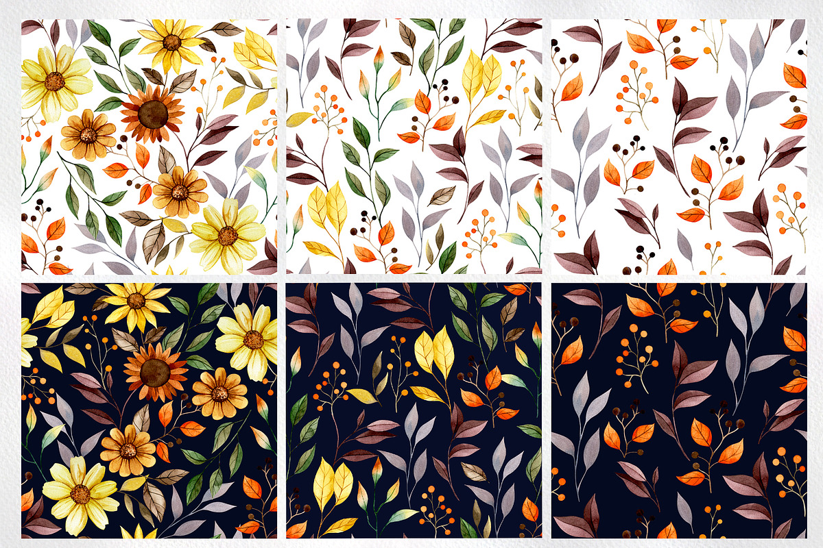 Autumn Flowers. Watercolor, a Seasonal Illustration by made by Tanya (Photo 4 of 5)