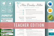 Professional Resume for Teachers, a Resume Template by HIRED Design Studio (Thumbnail 1 of 13)