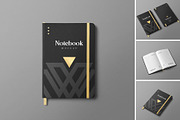Notebook Mockup, a Product Mockup by PixelVoyager (Thumbnail 1 of 6)